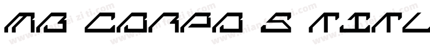 MB Corpo S Title con字体转换